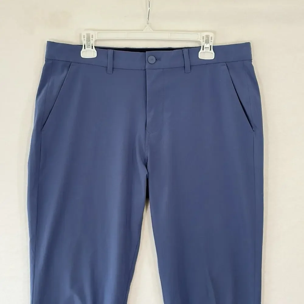 Mizzen Main Pants Mens 34x34 Blue Helmsman Slim Chino Performance Golf Active